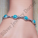 turquoise unique jewelry 925 sterling silver wholesale bracelet SJWBR-14