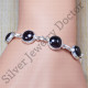 beautiful garnet gemstone 925 sterling silver nice bracelet jewelry SJWBR-16