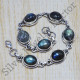 handmade jewelry unique labradorite gemstone 925 sterling silver bracelet SJWBR-17