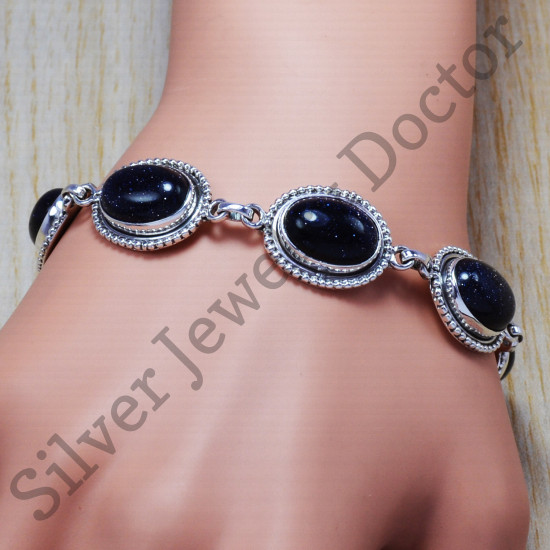 beautiful Sunstone gemstone 925 sterling silver jewelry new fashion bracelet SJWBR-18