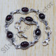 beautiful garnet gemstone 925 sterling silver wholesale jewelry bracelet SJWBR-23
