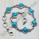 Turquoise Gemstone 925 Sterling Silver Jewelry wholesale Bracelet SJWBR-58