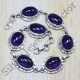 Amethyst Gemstone 925 Sterling Silver indian fashion Jewelry Bracelet SJWBR-62