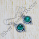Jaipur Fashion Jewelry Emerald Gemstone 925 Sterling Silver Earrings SJWE-593