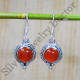 Carnelian gemstone Factory Direct 925 Sterling Silver Jewelry Earrings SJWE-599