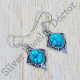 Turquoise Gemstone 925 Sterling Silver Indian Fashion Jewelry Earrings SJWE-617