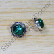 Causal Wear Jewelry Malachite Gemstone 925 Sterling Silver Stud Earrings SJWES-238
