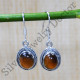Casual Wear Jewelry 925 Sterling Silver Tiger Eye Gemstone Earrings SJWE-646