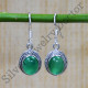 Amazing Look Jewelry 925 Sterling Silver Green Onyx Gemstone Earrings SJWE-649