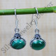 925 Real Sterling Silver Malachite Gemstone Traditional Jewelry Earrings SJWE-665