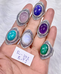Wholesale Silver Gemstone Rings