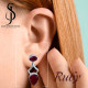 Ruby 925 Sterling Silver Earrings (SJWE-911) Ruby 925 Sterling Silver Earrings (SJWE-911)