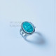 Turquoise 925 Sterling Silver Ring (MYSBR-243) Turquoise 925 Sterling Silver Ring (MYSBR-243)