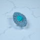 925 Sterling Silver Ring (MYSBR-244) 925 Sterling Silver Ring (MYSBR-244)