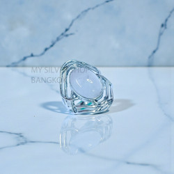 Rose Quartz 925 Sterling Silver Ring (MYSBR-247) Rose Quartz 925 Sterling Silver Ring (MYSBR-247)