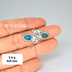 Labradorite 925 Sterling Silver Ring (MYSBR-248)
