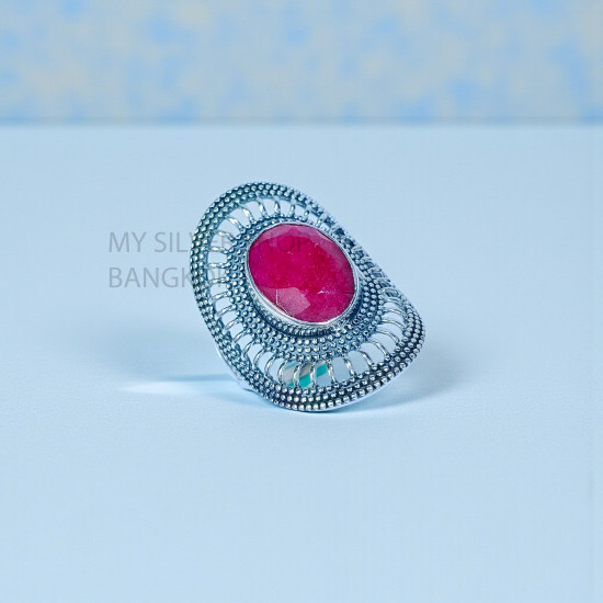 Ruby 925 Sterling Silver Ring (MYSBR-250) Ruby 925 Sterling Silver Ring (MYSBR-250)