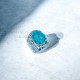 Turquoise 925 Sterling Silver Ring (MYSBR-252) Turquoise 925 Sterling Silver Ring (MYSBR-252)