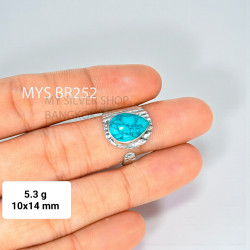 Turquoise 925 Sterling Silver Ring (MYSBR-252)