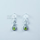 Peridot 925 Sterling Silver Earrings (MYSE-165)