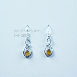 Citrine 925 Sterling Silver Earrings (MYSE-166) Citrine 925 Sterling Silver Earrings (MYSE-166)