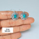 Turquoise 925 Sterling Silver Earrings (MYSE-167) Turquoise 925 Sterling Silver Earrings (MYSE-167)