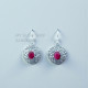 Ruby 925 Sterling Silver Earrings (MYSE-168) Ruby 925 Sterling Silver Earrings (MYSE-168)