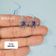 Amethyst 925 Sterling Silver Earrings (MYSE-169) Amethyst 925 Sterling Silver Earrings (MYSE-169)