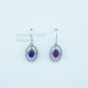 Amethyst 925 Sterling Silver Earrings (MYSE-171) Amethyst 925 Sterling Silver Earrings (MYSE-171)