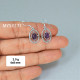 Amethyst 925 Sterling Silver Earrings (MYSE-171) Amethyst 925 Sterling Silver Earrings (MYSE-171)