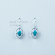 Turquoise 925 Sterling Silver Earrings (MYSE-172) Turquoise 925 Sterling Silver Earrings (MYSE-172)