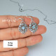 Blue Topaz 925 Sterling Silver Earrings (MYSE-174) Blue Topaz 925 Sterling Silver Earrings (MYSE-174)