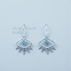 Blue Topaz 925 Sterling Silver Earrings (MYSE-175) Blue Topaz 925 Sterling Silver Earrings (MYSE-175)