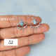 Blue Topaz 925 Sterling Silver Earrings (MYSE-175) Blue Topaz 925 Sterling Silver Earrings (MYSE-175)