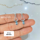 Blue Topaz 925 Sterling Silver Earrings (MYSE-177) Blue Topaz 925 Sterling Silver Earrings (MYSE-177)