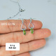 Peridot 925 Sterling Silver Earrings (MYSE-178) Peridot 925 Sterling Silver Earrings (MYSE-178)