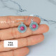 Ruby 925 Sterling Silver Earrings (MYSE-179) Ruby 925 Sterling Silver Earrings (MYSE-179)