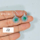 Emerald 925 Sterling Silver Earrings (MYSE-180) Emerald 925 Sterling Silver Earrings (MYSE-180)