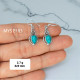 Turquoise 925 Sterling Silver Earrings (MYSE-183) Turquoise 925 Sterling Silver Earrings (MYSE-183)