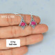 Ruby 925 Sterling Silver Earrings (MYSE-186) Ruby 925 Sterling Silver Earrings (MYSE-186)
