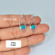 Turquoise 925 Sterling Silver Earrings (MYSE-188) Turquoise 925 Sterling Silver Earrings (MYSE-188)