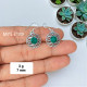 Emerald 925 Sterling Silver Earrings (MYSE-189) Emerald 925 Sterling Silver Earrings (MYSE-189)