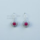 Ruby 925 Sterling Silver Earrings (MYSE-190) Ruby 925 Sterling Silver Earrings (MYSE-190)