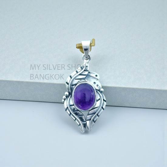 Amethyst 925 Sterling Silver Pendant (MYSP-266) Amethyst 925 Sterling Silver Pendant (MYSP-266)