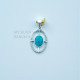 Turquoise 925 Sterling Silver Pendant (MYSP-269) Turquoise 925 Sterling Silver Pendant (MYSP-269)