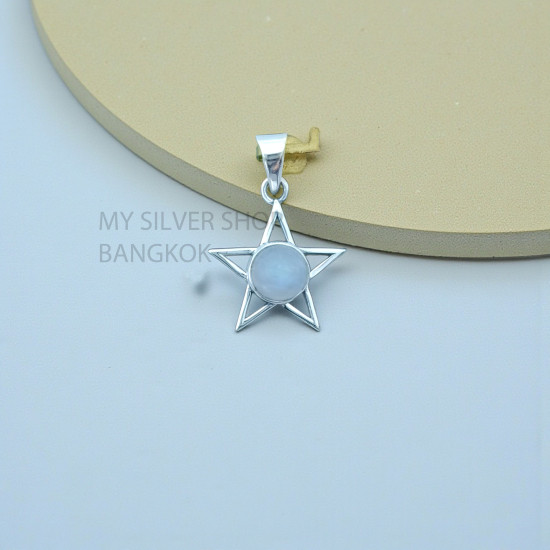 Moonstone 925 Sterling Silver Pendant (MYSP-273) Moonstone 925 Sterling Silver Pendant (MYSP-273)