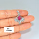 Ruby 925 Sterling Silver Pendant (MYSP-275) Ruby 925 Sterling Silver Pendant (MYSP-275)