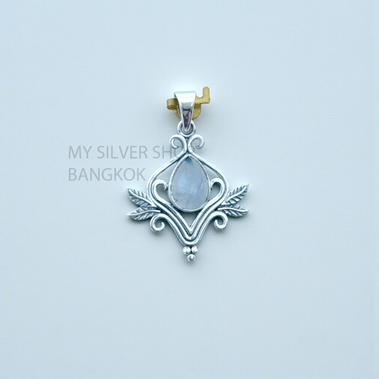 Moonstone 925 Sterling Silver Pendant (MYSP-276) Moonstone 925 Sterling Silver Pendant (MYSP-276)