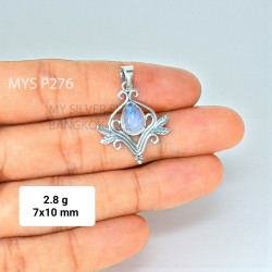 Moonstone 925 Sterling Silver Pendant (MYSP-276)