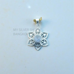 Moonstone 925 Sterling Silver Pendant (MYSP-278)